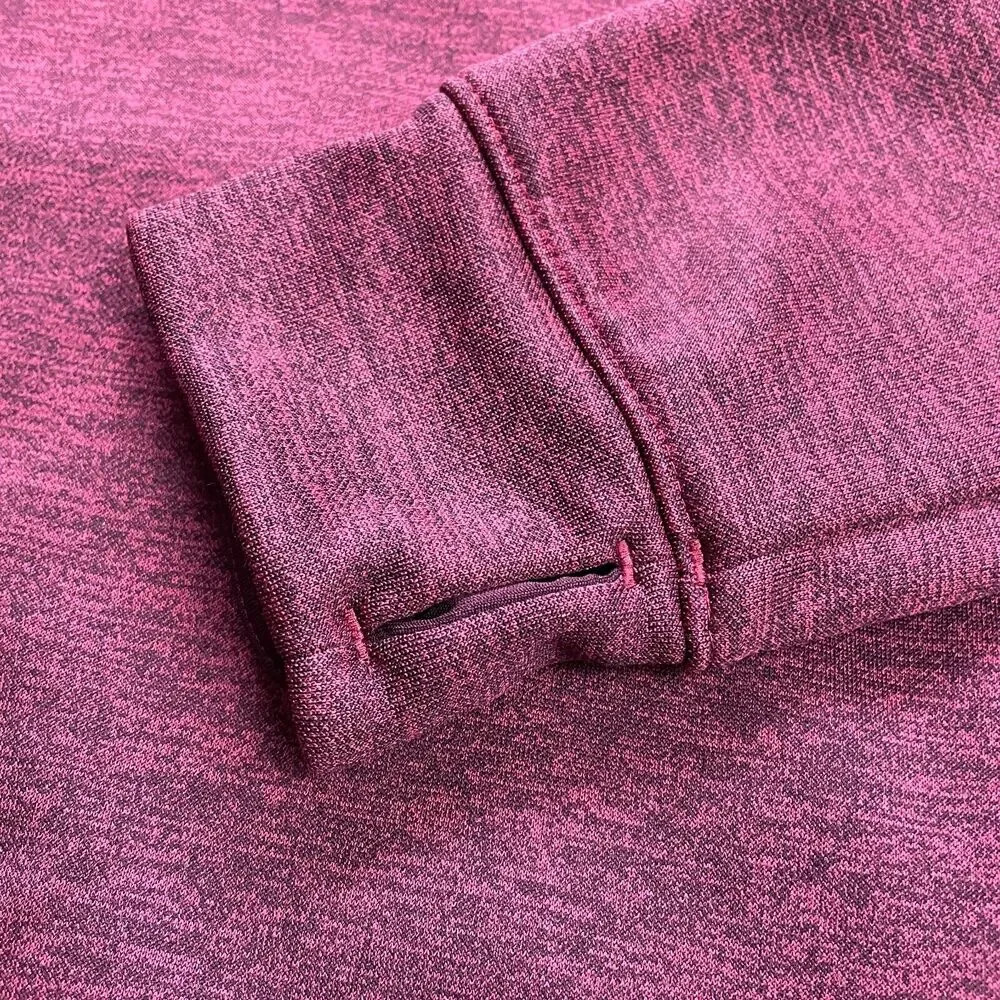 Adidas Clima Warm Hoodie Sweatshirt Womens Small Maroon Thumbholes Drawstring